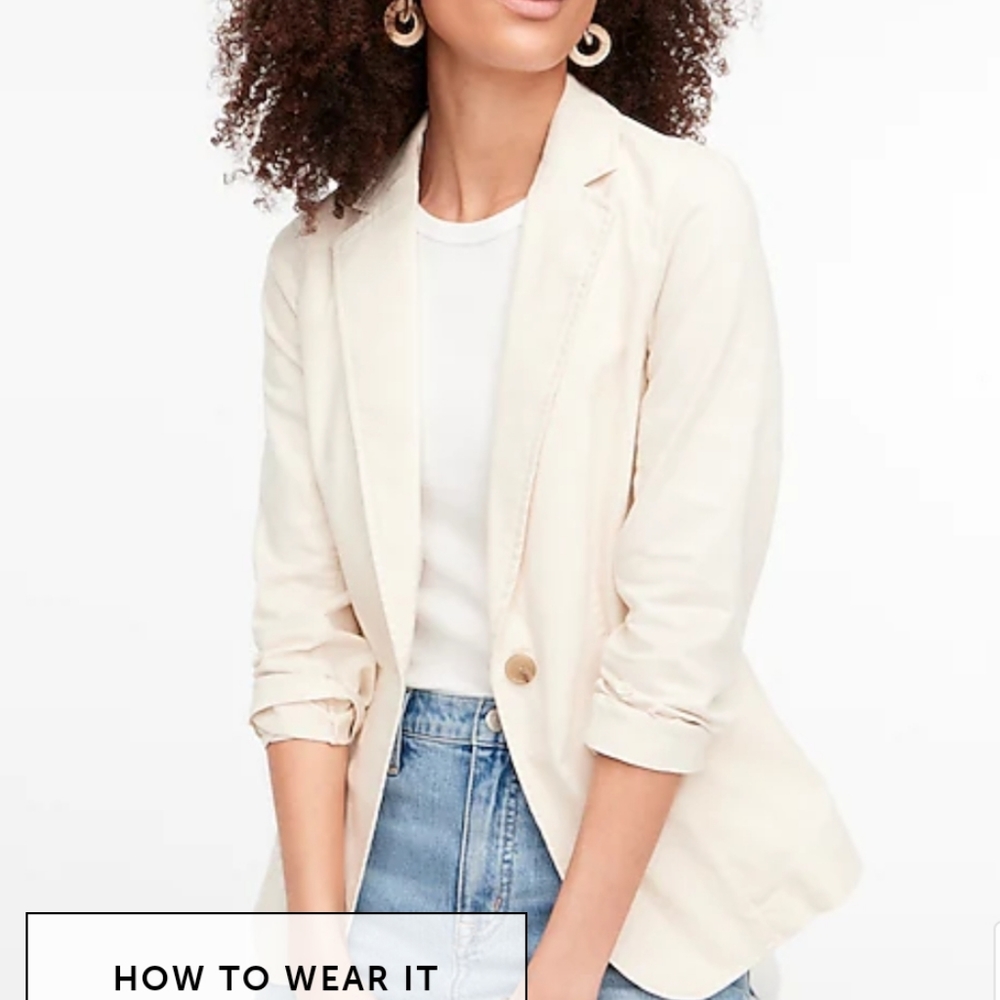 NWT Womens J Crew Linen Blazer